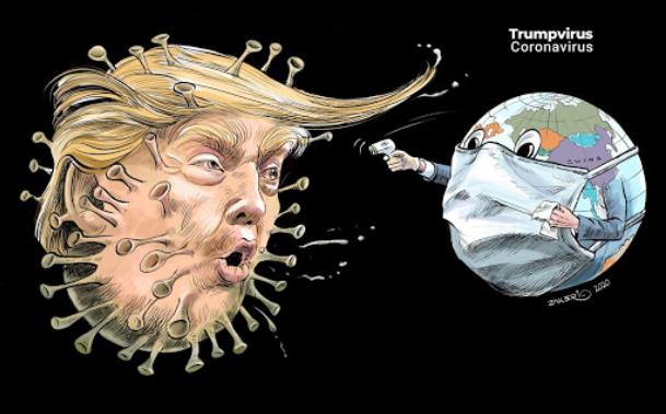 Trump representa la pandemia al mundo