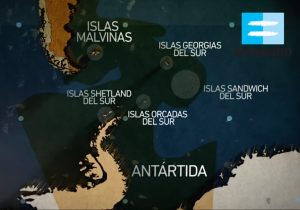Mapa territorios Islas Malvinas