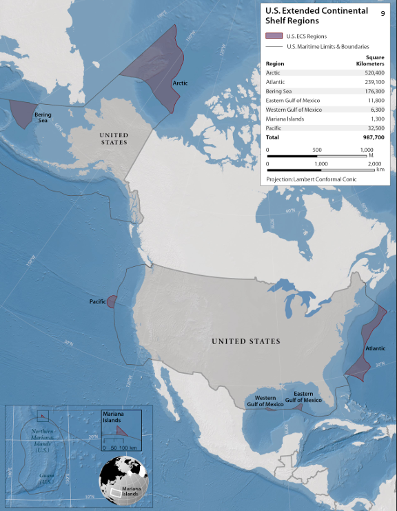 Areas marinas Estados Unidos