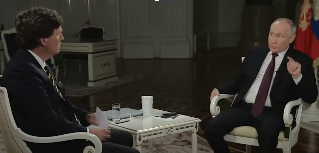 Putin y Tucker en entrevista