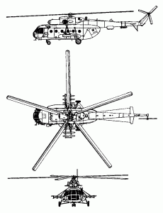 Diagrama de un Helicóptero MI-17 de Fabricacion Rusa