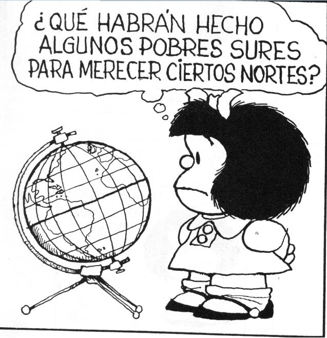 Mafalda se queja de como nos explota USA